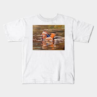 Mandarin Duck in NYC Kids T-Shirt